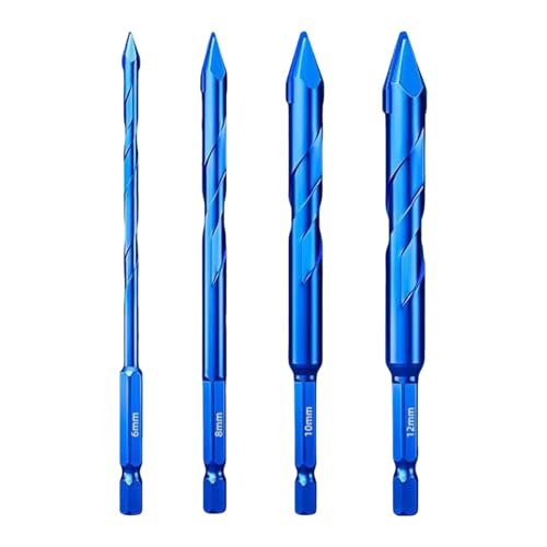 Sharplace Exzenterbohrer-Set mit gekrümmter Spitze, professioneller tragbarer praktischer Ersatz, effiziente Sechskantschaftlegierung für Fliesen, Glas, Beton, 6 Mm 8 Mm 10 Mm 12 Mm Sharplace Exzenterbohrer-Set mit gekrümmter Spitze, professioneller tragbarer praktischer Ersatz, effiziente Sechskantschaftlegierung für Fliesen, Glas, Beton, 6 Mm 8 Mm 10 Mm 12 Mm von Sharplace