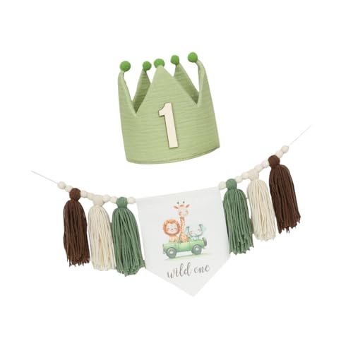 Sharplace Highcharchair Banner Crown Hat Themed Party liefert dekorative Geburtstagszubehör Feier Erstes Geburtstagsfeier Dekorationen, mit Ziffer 1 Hut Sharplace Highcharchair Banner Crown Hat Themed Party liefert dekorative Geburtstagszubehör Feier Erstes Geburtstagsfeier Dekorationen, mit Ziffer 1 Hut von Sharplace