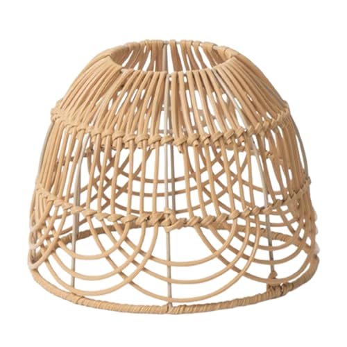 Sharplace Boho Rattan Lampenschirm Klassischer geflochtener Lampenschirm Dekorative Deckenleuchten Esszimmerlampe Kronleuchter Lampenschirm Hängelampen Dekoration für Garten Party Hochzeit, Stil p von Sharplace