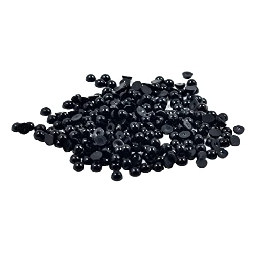 Sharplace Plastik Halbperlen selbstklebend halbrunde Perlen Flache Rückseite Knöpfe Flatback, 4mm 300pcs von Sharplace