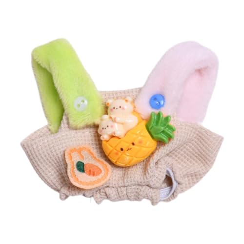 Sharplace Puppen-Hosenträgerhose Kostüm-Accessoire, Miniatur-Kleidung Outfits für 15cm Mädchenpuppen Neujahrsgeschenke, Thanksgiving-Geschenke, Ananas von Sharplace