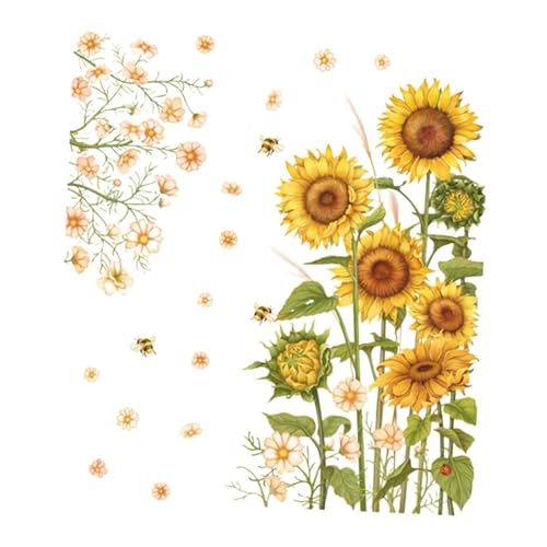 Sharplace Sonnenblumen Wandaufkleber Set, dekorative Tapete PVC Blumenwandabziehbilder Pflanzen Wandbilder für Wohnzimmer Badezimmer Kinderzimmer Urlaub Sharplace Sonnenblumen Wandaufkleber Set, dekorative Tapete PVC Blumenwandabziehbilder Pflanzen Wandbilder für Wohnzimmer Badezimmer Kinderzimmer Urlaub von Sharplace