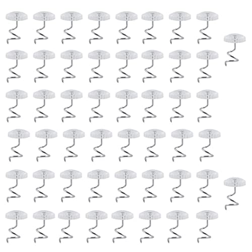 Sharplace durchsichtig, Polsterdrehstifte, Dachhimmel Reparaturschrauben, Gardinenhandwerk, Runde Form L 50 Pack von Sharplace