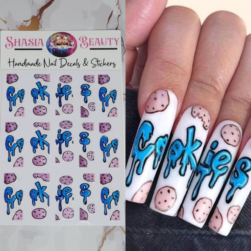 Cookies Nagel Sticker Oder Aufkleber Option von ShasiaBeauty