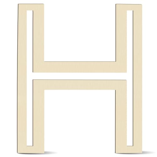 Große Holzbuchstaben, 35,6 cm, für Wanddekoration, Basteln, großer Holzbuchstabe H, 1,27 cm dick, unlackierte Alphabet-Ausschnitte, bemalbare Buchstaben für DIY-Kranz, Zuhause, Party, Hochzeit, Baby, von She Love