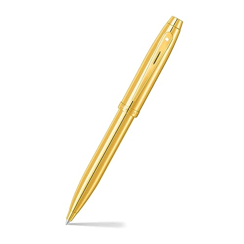 Sheaffer 100 9372 Glänzender PVD-Gold-Kugelschreiber mit PVD-Goldrand von Sheaffer