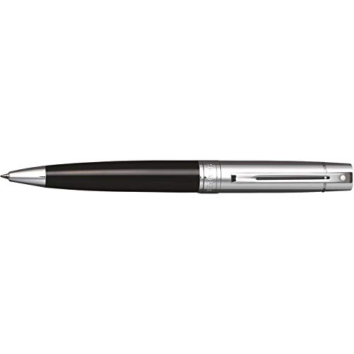 Sheaffer 300 Glänzender Schwarzer Lauf und glänzend verchromter Kappen-Kugelschreiber von Sheaffer