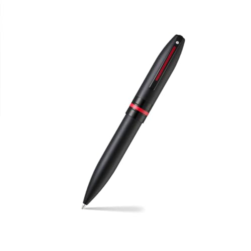 Sheaffer Icon Kugelschreiber, mattschwarz mit glänzenden schwarzen PVD-Applikationen von Sheaffer
