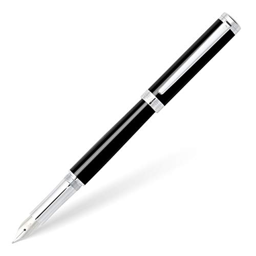 Sheaffer Intensity Füllfederhalter (Rechts- und Linkshänder, B-Feder, inkl. Schwarze Tintenpatrone und Luxus Geschenkbox) Onyx von Sheaffer