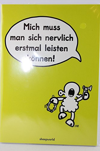 Sheepworld - 44038 - Notizheft, Mich muss man sich nervlich erstmal leisten können!., A6, kariert, 30 Blatt, geheftet von Sheepworld