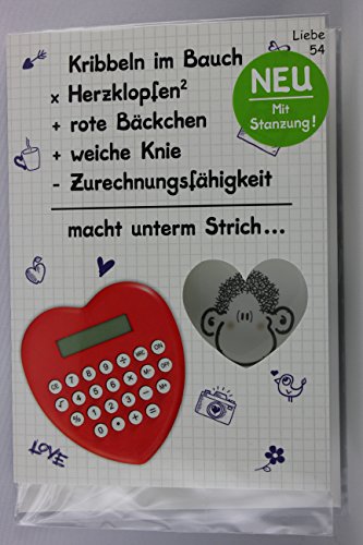 Sheepworld - 55460 - Stanzkarte, Klappkarte Nr. 54, Liebe, mit Umschlag von Sheepworld