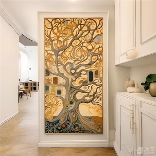 5D Diamond Painting Großes XXL 90x50cm, Diamand Painting Set Baum Diamant Painting Bilder abstrakt DIY Diamand Painting Erwachsene Stickerei Kreuzstich Kunst Malerei Kits für Zimmer deko Wohnzimmer von Shejyn