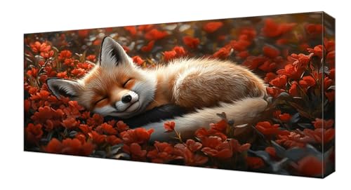 Diamond Painting Kinder, Blume Fuchs Großes XXL 80x160cm Diamond Painting Erwachsene Zubehör, 5D DIY Strass Stickerei Kreuzstich Diamant Kunst Kits, Kreativ Set Erwachsene Home Wand Dekoration J-231 Diamond Painting Kinder, Blume Fuchs Großes XXL 80x160cm Diamond Painting Erwachsene Zubehör, 5D DIY Strass Stickerei Kreuzstich Diamant Kunst Kits, Kreativ Set Erwachsene Home Wand Dekoration J-231 von Shejyn