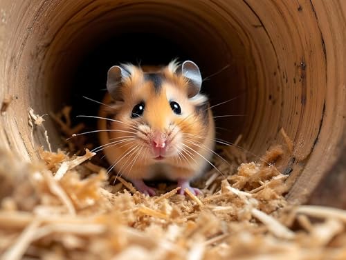 Malen Nach Zahlen Erwachsene, Tier Hamster Malen Nach Zahlen Kinder DIY Handgemalt Ölgemälde Kit, Knitterfreie Leinwand, Pinsels und Hochwertige Acrylfarbe, Kreativität Malen Nach Zahlen 50x65cm q-78 von Shejyn