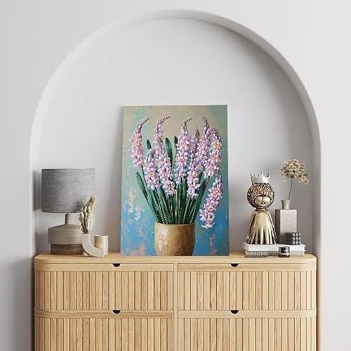 Malen Nach Zahlen Erwachsene Blumenstrauß, DIY Handgemalt Ölgemälde Gemälde Kits, Leinwand Bilder Botanik, für Kinder und Anfänger, paint by numbers Wandbilder Wohnzimmer, Ohne Rahmen 100x130 cm L-300 von Shejyn