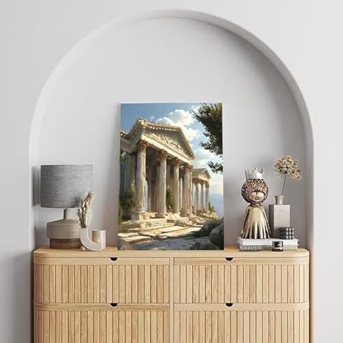 Malen Nach Zahlen Erwachsene Historische Stätte, DIY Handgemalt Ölgemälde Gemälde Kits, Leinwand Bilder Architektur, für Kinder und Anfänger, paint by numbers, Ohne Rahmen 20x30 cm L-162 von Shejyn