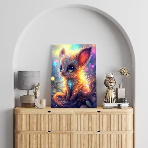 Malen Nach Zahlen Erwachsene Mythische Tiere, DIY Handgemalt Ölgemälde Gemälde Kits, Leinwand Bilder schön, für Kinder und Anfänger, paint by numbers Wandbilder Wohnzimmer, Ohne Rahmen 100x130 cm L581 von Shejyn