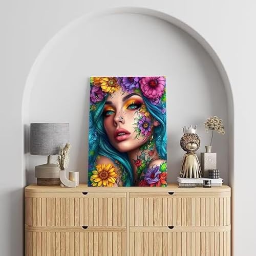 Malen Nach Zahlen Erwachsene Schönheit, DIY Handgemalt Ölgemälde Gemälde Kits, Leinwand Bilder sexy, für Kinder und Anfänger, paint by numbers Wandbilder Wohnzimmer, Ohne Rahmen 80x110 cm L-449 von Shejyn