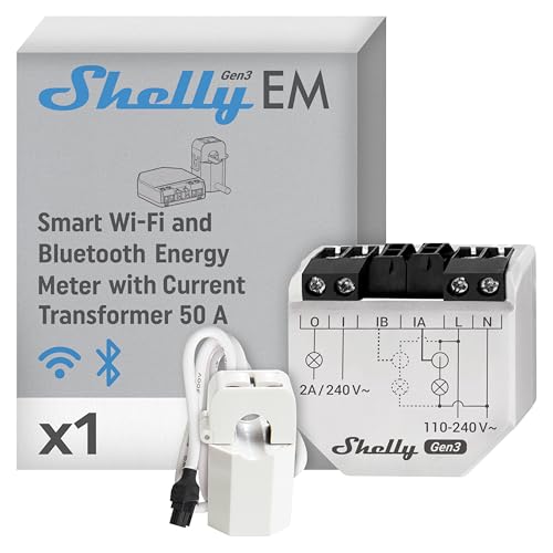 Shelly EM Gen3 + 50А Clamp von Shelly