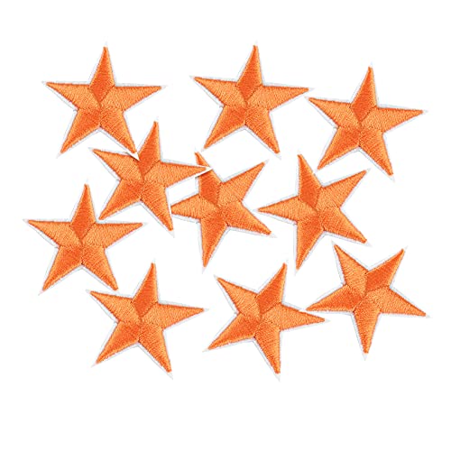 10 Stück Stern Patches bestickt Sterne Motiv Abzeichen Aufnähen Aufbügeln Applique Patch für Kleidung Jeans T-Shirt von Shengyaju