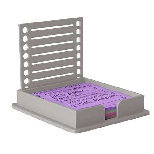 Haftnotizen-Spender, Haftnotizen-Schreibtisch-Organizer | Tragbare Notizblöcke-Box für den Schreibtisch - Kompakte Comp-Organizer-Box für Haftnotizen für Schlafzimmer, Arbeitszimmer von Shenrongtong