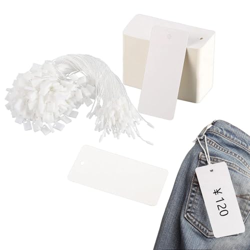 Markierende markierte Tags, Preise Beschriftungen Anzeigen Tags,200x Arts Crafts & Sewing Tags - Etiketten Anzeige mit Seiletiketten Schmuckkleidung Verkauf von Shenrongtong