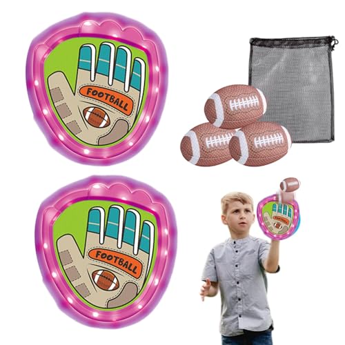 Shenrongtong Sticky Ball Catch Game, Toss Catch Ball Toy Set - Strand-Sticky-Ball-Wurfspiel-Spielzeug - Baseball-Trainingsspielzeug mit verstellbaren Riemen für Familientreffen, Geburtstagsfeiern, von Shenrongtong