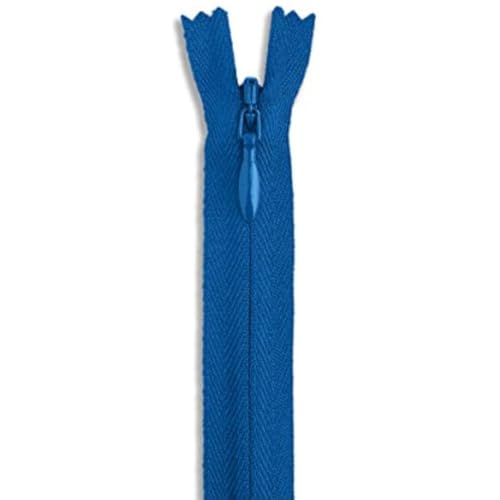 Unsichtbarer Nylon-Reißverschluss zum Nähen, Basteln, Kleider, Röcke, Kissen, 61 cm, Königsblau, für Schneiderei und Heimdekoration (blau) von Sheriffdrink