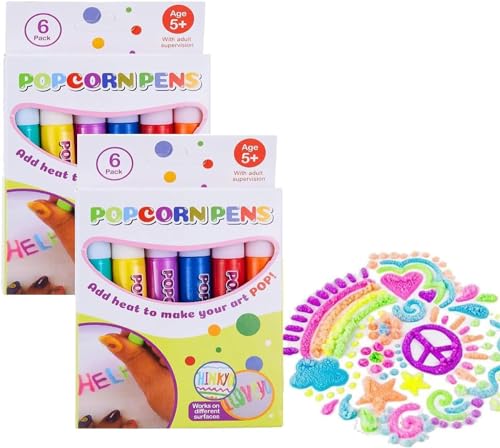 Magic Bubble Popcorns Puffys Stifte | Magic Puffys 3D Kunststifte für Kinder | DIY Puffys Marker Bubble Pens | Bubble Popcorns Zeichenstifte für Kinder, Geburtstag, Weihnachten von Shichangda
