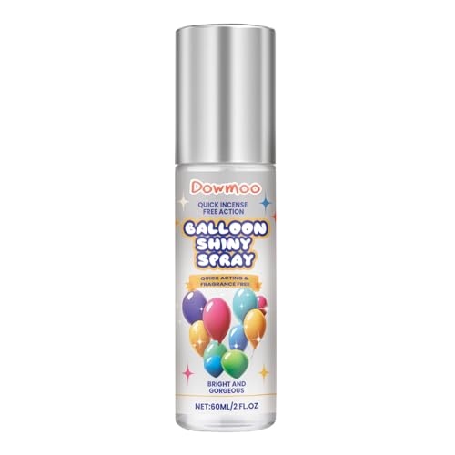 Shienfir Ballonglanz-Spray, Hochglanz-Ballon-Spray, Ballon-Glanzspray, 60 ml, Latex-Ballon-Aufheller für dauerhaftes Glanz-Finish, 60 ml von Shienfir