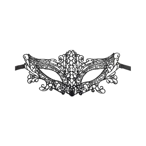 Shienfir Lace Prom Mask Formal Event Breathable Masquerade for Party Proms Carnival Halloween Cosplay Elegant Lightweight Half Face with Intricate Design D von Shienfir