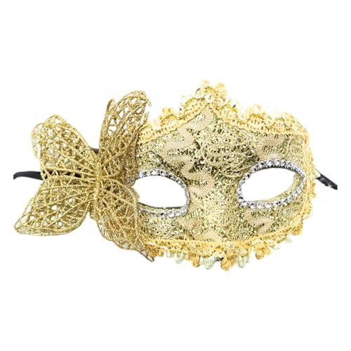 Shienfir Paar Maskerade Gesicht Kissen Retro Stil Gesicht Kissen Maskerade Gesicht Kissen Retro Design Leicht Langlebig Perfekt für Partys Events Golden von Shienfir