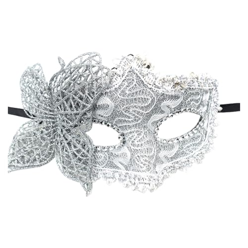 Shienfir Paar Maskerade Gesicht Kissen Retro Stil Gesicht Kissen Maskerade Gesicht Kissen Retro Design Leicht Langlebig Perfekt für Partys Events Silber von Shienfir