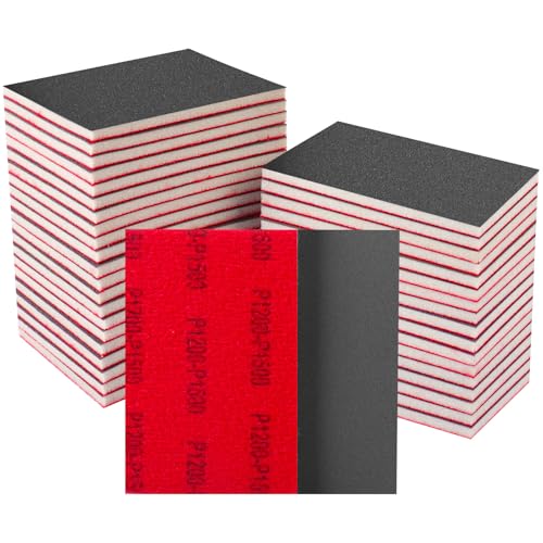 Shineboc 20 Stück Schleifschwämme Set, 1200 Körnung Nass-Trocken-Schleifpapier, Flexibler Schleifschwamm Holz, Professional Schleifpads für Metall, Holz, Farbe, Spachtelmasse, Autokarosseriereparatur Shineboc 20 Stück Schleifschwämme Set, 1200 Körnung Nass-Trocken-Schleifpapier, Flexibler Schleifschwamm Holz, Professional Schleifpads für Metall, Holz, Farbe, Spachtelmasse, Autokarosseriereparatur von Shineboc