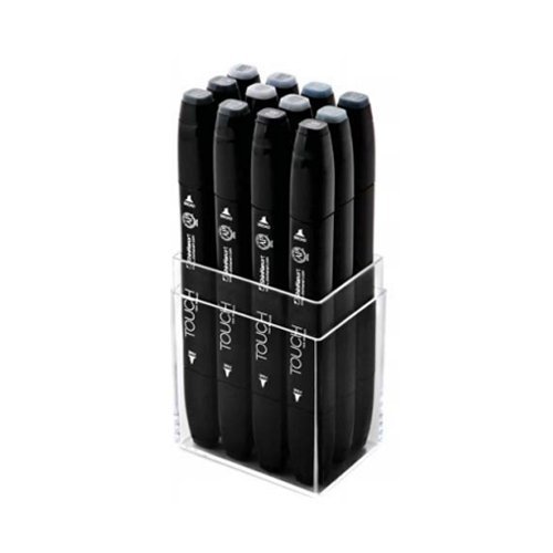 ShinHan Touch Twin Marker Set 12BG blau grau von Shinhan Art