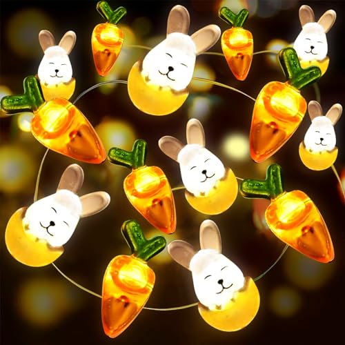 Shinybox Oster Lichterkett, 2M 20 LEDs Ostern Lichterketten Batteriebetrieben, Osterküken Ostereier Lichterkette, Ostern Deko, LED Eier Ostern für Ostern Dekoration Party Outdoor Garten Festival(A) von Shinybox