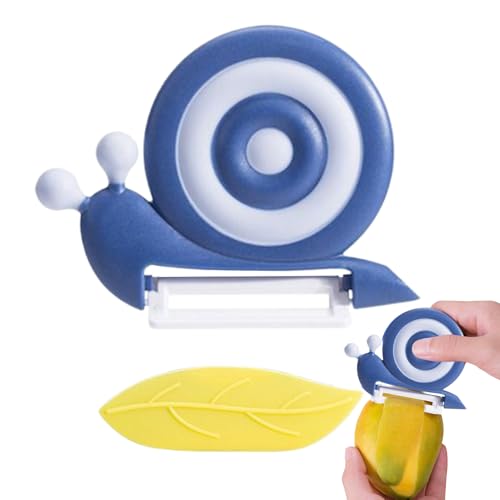 Schnecke Sparschäler, Niedlich Schneckenform Schäler, Keramik Schäler mit Rutschfestem Griff, Kartoffelschäler Gemüseschäler Tragbarer Obstschäler Für Picknick Camping Schnecke Sparschäler, Niedlich Schneckenform Schäler, Keramik Schäler mit Rutschfestem Griff, Kartoffelschäler Gemüseschäler Tragbarer Obstschäler Für Picknick Camping von Shitafe