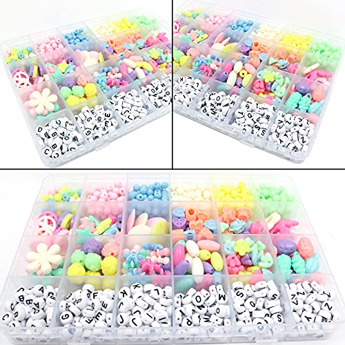 Shiwaki 900pcs 7mm Bunte Bastelperlen Kleine Acrylperlen Lose Perlen Perlen Plastikperlen für die Schmuckherstellung,Wohnkultur,Kinderarmband,Schlüsselbund,Tasche baumeln von Shiwaki