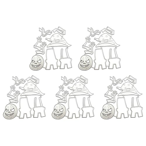 5 x Geister-Stanzformen, Prägeschablonen für Halloween, Metall, für Scrapbooking, Kartendekoration 5 x Geister-Stanzformen, Prägeschablonen für Halloween, Metall, für Scrapbooking, Kartendekoration von Shntig