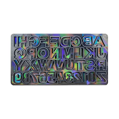 Holografische Harzgussform, Zahlenbuchstaben, Silikonform für Epoxidharz, Schlüsselanhänger, Ohrringe, Schmuck von Shntig