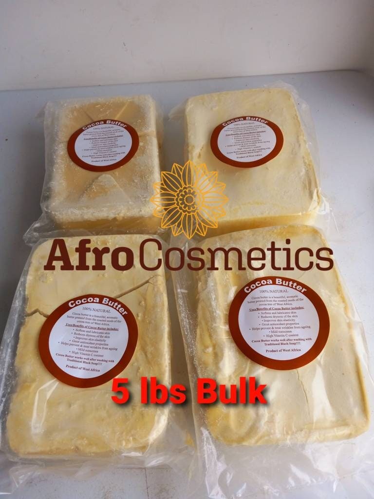 Reine Rohe Kakaobutter Unraffinierte Masse, 100% Natürliche Bio-Kakaobutter, Feuchtigkeitscreme Für Die Hautpflege, Seife, Lotion von ShopAfroCosmetics