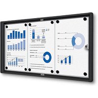 Showdown® Displays Schaukasten Economy schwarz 3x DIN A4 von Showdown® Displays