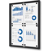 Showdown® Displays Schaukasten Economy schwarz 4x DIN A4 von Showdown® Displays