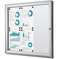 Showdown® Displays Schaukasten S B1 alu 6x DIN A4 von Showdown® Displays