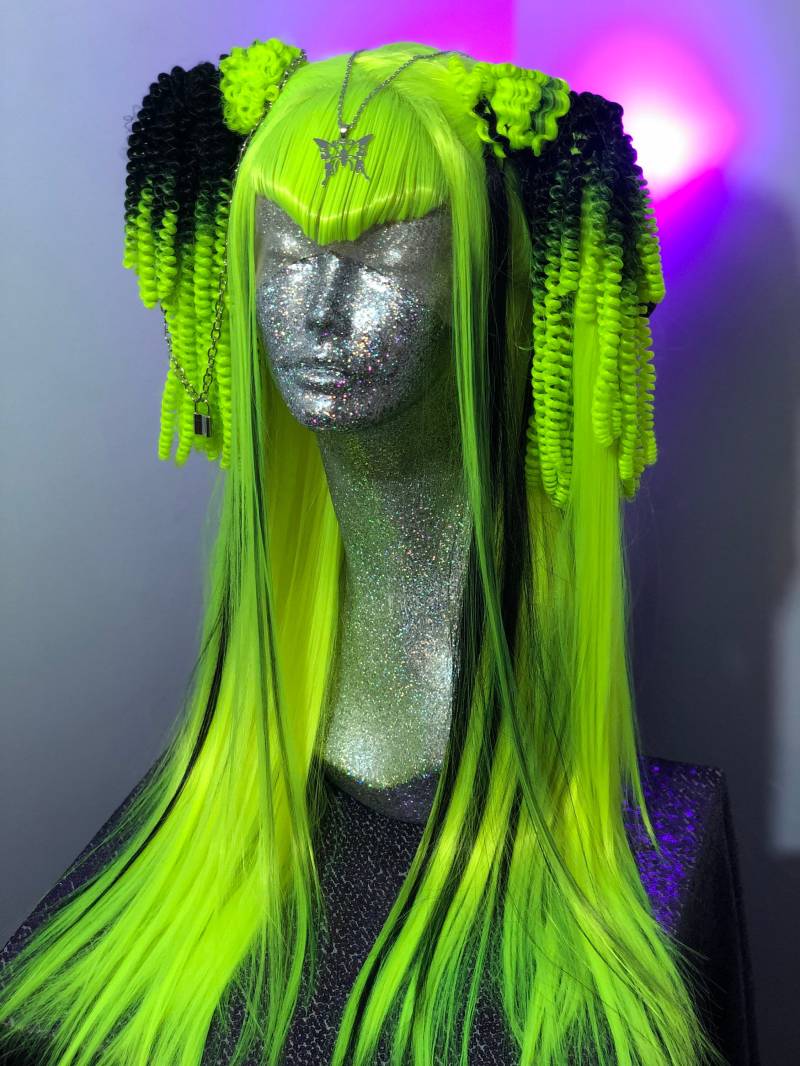 Cyber Punk Neon Hexe Lacefront Einheit von Showgirlvanity