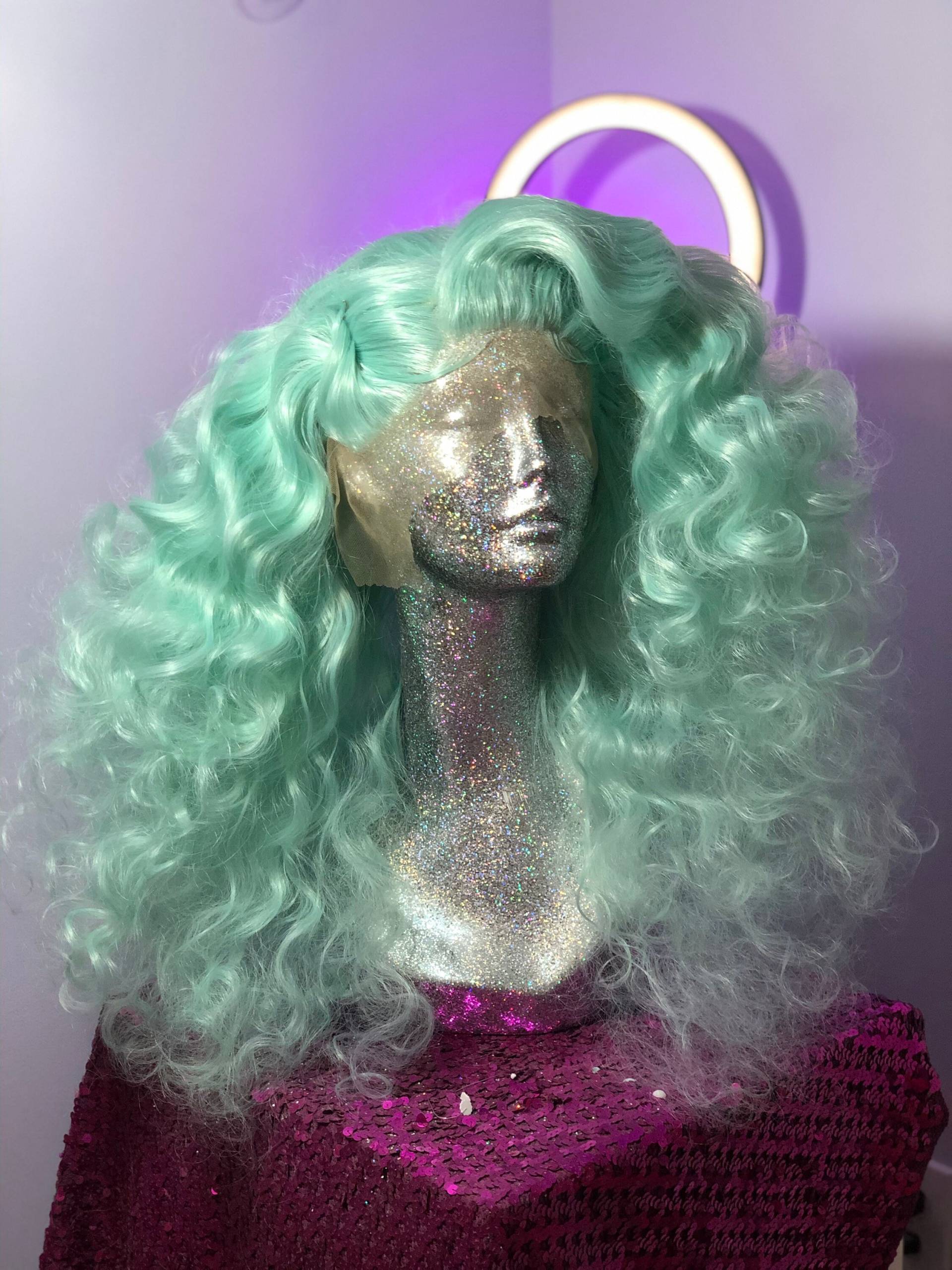 Mintgrüne Studio 54 Fluffy Curlunit von Showgirlvanity