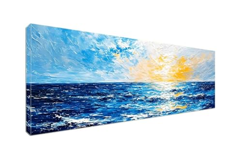 5D Diamant Painting Bilder, Diamond Painting Sonnenuntergang Meer Diamond Art Painting Set, Diamond Painting XXL Erwachsene, Stickerei Kreuzstich Diamant Kunst Malerei, Decor Wohnwand 100x40cm S-999 von Shozhoo