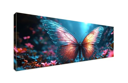 5D Diamant Painting Bilder, Diamond Painting Träumender Schmetterling Diamond Art Painting Set, Diamond Painting XXL Basteln Erwachsene, Stickerei Kreuzstich Diamant Kunst Malerei 250x100cm S-113 von Shozhoo