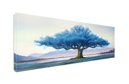 Diamant Painting Bilder, Diamond Painting Blauer Baum Diamond Art Painting Set, Diamond Painting XXL Basteln Erwachsene, Stickerei Kreuzstich Diamant Kunst Malerei, Room Decor Wohnwand 175x70cm S-946 von Shozhoo