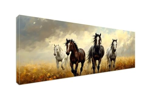 Diamant Painting Bilder, Diamond Painting Pferde Tiere Diamond Art Painting Set, Diamond Painting XXL Basteln Erwachsene, Stickerei Kreuzstich Diamant Kunst Malerei, Room Decor Wohnwand 250x100cm S-56 von Shozhoo